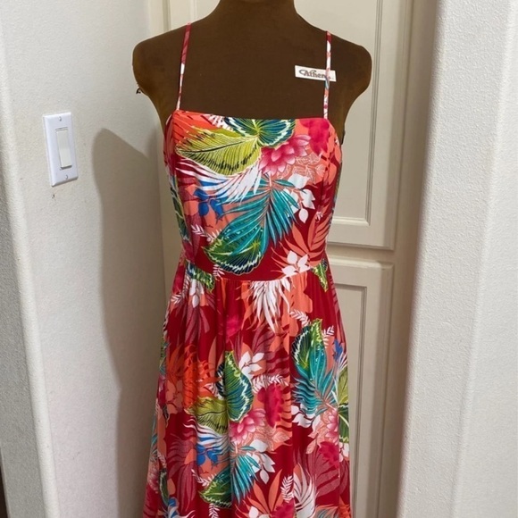 EXPRESS FLORAL MAXI DRESS FOR SUMMER SIZE MEDIUM - Picture 2 of 11